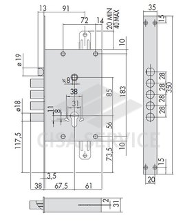 56415-48-0-без кодир. под 1-цил.(LOGO LINE) CISA