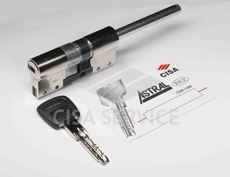 OA3S7.88.0.12CL.C5 Cisa ASTRAL S цилиндр 100 (70x30) кл/дл.шток (никель)