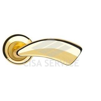 Ручка раздельная Leo LD56-1GP/SG-5 золото/матовое золото
