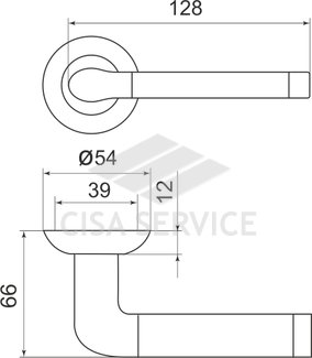 Ручка раздельная Stella LD28-1SG/GP-4 матовое золото/золото