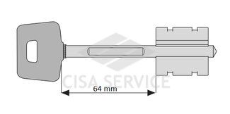 06520.61.1 Cisa Комплект ключей для кодирования "New Cambio", (5 ключей 00163)