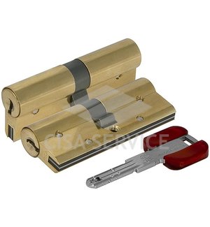 OL3S1.29.0.66.C5 Cisa RS3 S цилиндр 90 (45x45) кл/кл (латунь)