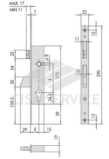 46215.35 Cisa Замок врезной