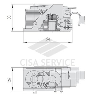 07118.00.1 CISA эл/катушка для накладного замка 11630 CISA