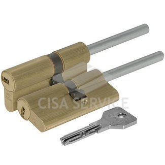 OE307.91.0.00.C5 Cisa ASIX цилиндр 75 (45x30) кл/дл.шток (латунь)