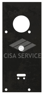 Пластина защитная для замков двухсистемных (сувальдный ключ внизу, тип-размер CISA 57.986)