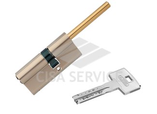 M12R491-27 ABUS цилиндровый механизм 65мм(35х30) ключ/длинный шток (никель)