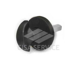 5061 Securemme Ручка поворотная с квадратом 8х80 мм, черный