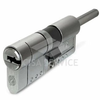 3101QCS30451X5 evoК1 Securemme Цилиндровый механизм с перекод. 75мм(45х30) ключ/дл.шток, никель