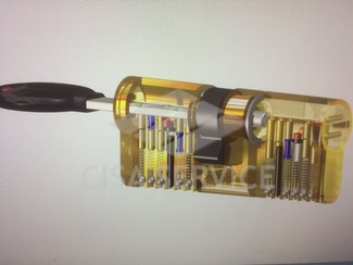 NE000251611 RB (Rav Bariach) MARS цилиндровый механизм 63 мм (31,5х31,5), ключ/ключ, никель