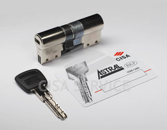 OA3M1.07.0.12.CL Cisa Astral S MODULO цилиндр усиленный 95 (40x55) ключ/ключ (никель) 3 ключа