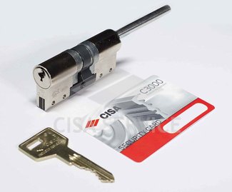 ON3M7.07.0.12 Cisa C3000 S MODULO цилиндр усиленный 60 (30x30) ключ/дл.шток (никель) 3 ключа