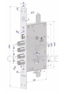 1653SCR0328TXX Securemme Корпус замка 1653