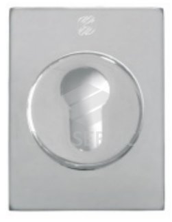 Накладка Securemme QUADRO 4350+4010 под цилиндр (хром)