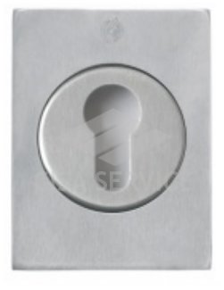 Накладка Securemme QUADRO 4350+4010 под цилиндр (матовый хром)