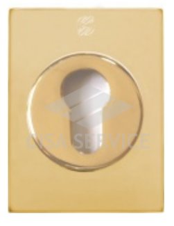 Накладка Securemme QUADRO 4350+4010 под цилиндр (латунь)