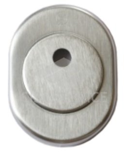 Накладка Securemme 4300+4015 под шток (матовый хром)