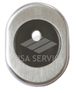 Накладка Securemme 4300+4015 под шток (матовый хром/черный)