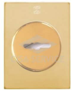 Накладка Securemme QUADRO 4350+4000 под сувальдный ключ (латунь)
