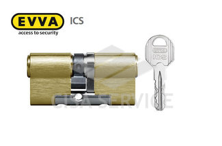 EVVA ICS Цилиндровый механизм 62мм (31х31) ключ/ключ, латунь