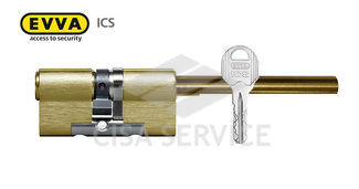EVVA ICS Цилиндровый механизм 67мм (36х31) ключ/дл.шток, латунь