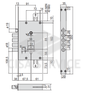 57685 Cisa Замок врезной сувальдный 57.685.48 NEW CAMBIO FACILE без комплекта ключей