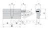 0Q311.18.0.00.C5 Cisa Asix P8 PRO цилиндр 80 (40x40) кл/верт (латунь)