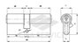 164 GN KALE 62мм (31х31) Цилиндровый механизм 62 (26х10х26) мм, ключ/ключ, латунь