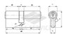 164 GN KALE 68мм(31х37) Цилиндровый механизм 68 (26х10х32) мм, ключ/ключ, латунь