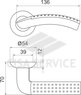 Ручка раздельная Libra LD26-1SN/CP-3 матовый никель/хром