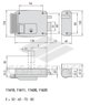 11630.60.1 Cisa Замок накладной электромеханический (дверь правая, открывается внутрь)