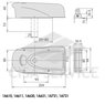 1А731.00.0 Elettrika CISA электромеханический замок с кнопкой внутреннего открывания