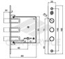 2029 Securemme Замок сувальдный 3-х ригельный (5 кл.)
