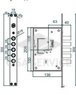 2413XCR0328S67 Securemme Замок сувальдный 2413 без защелки, Securmap (1+5 кл)