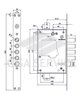 2503LCR0328 Securemme Корпус замка 2503L (левый) под защелку, без нуклео, без ключей