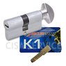 3100PCS40401X5 K1 Securemme Цилиндровый механизм с перекодировкой 80мм(40х40) ключ/вертушка, никель
