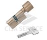 M12R430 ABUS цилиндровый механизм 70мм(35х35) ключ/вертушка (никель)