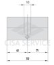 EVVA 3KS Цилиндровый механизм 112мм (41х71) ключ/ключ, латунь