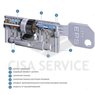 EVVA EPS Цилиндровый механизм 92мм (36х56) ключ/вертушка, никель