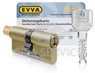 EVVA 3KS Цилиндровый механизм 102мм (36х66) ключ/вертушка, латунь