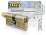 EVVA 3KS Цилиндровый механизм 97мм (31х66) ключ/вертушка, латунь