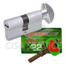 3220PCS45551X5 K22 Securemme Цилиндровый механизм с перекодировкой 100мм(45х55) ключ/вертушка,никель