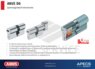 ABUS D6N 35/35 KD W/5 LONG KEY цилиндровый механизм 70мм(35х35) ключ/ключ (никель)
