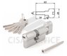 ABUS KD6N Z45/K55 KD W/5 LONG KEY цилиндровый механизм 100мм(45х55) ключ/вертушка (никель)