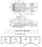 11931.60.4 Cisa Замок накладной электромеханический (дверь левая, открывается наружу), оцинкованный