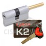 3200QCS30551X5 K2 Securemme Цилиндровый механизм с перекодировкой 85мм(55х30) ключ/дл.шток, никель