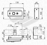 51N115 ISEO Замок электромеханический накладной (унив. внеш)