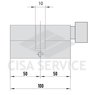 ABUS KD6N Z50/K50 KD W/5 LONG KEY цилиндровый механизм 100мм(50х50) ключ/вертушка (никель)