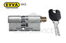 EVVA 4KS Цилиндровый механизм 127мм (66х61) ключ/вертушка, никель